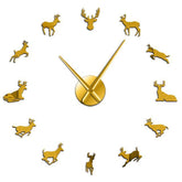 Giant Deer Wall Clock My Wall Clock